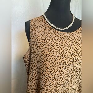 Shein Cheetah Sleeveless Large Slip Dress With Pockets